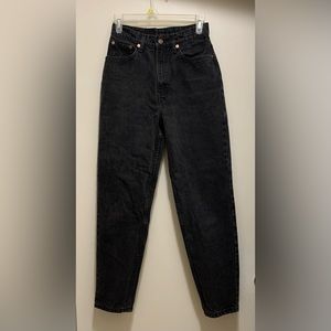 Levi black straight leg jeans